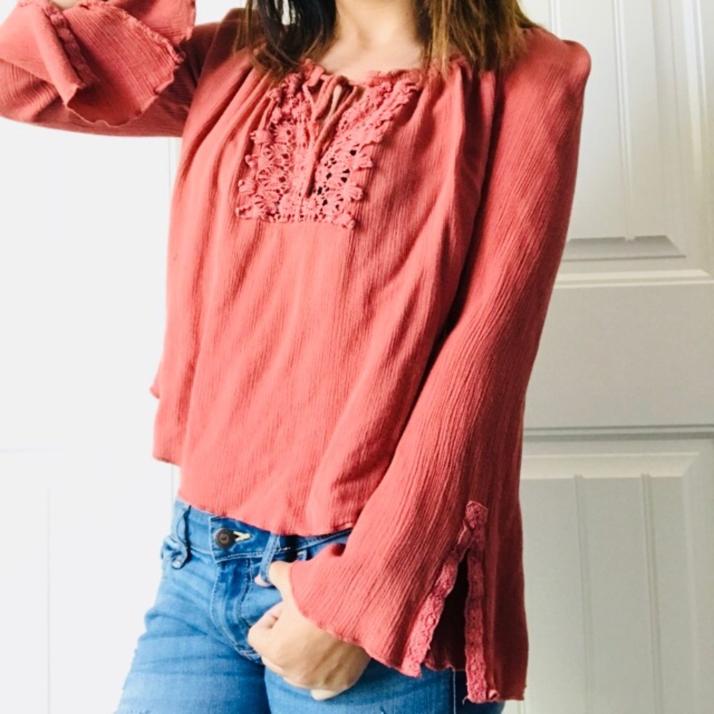 Peach Colored Blouse